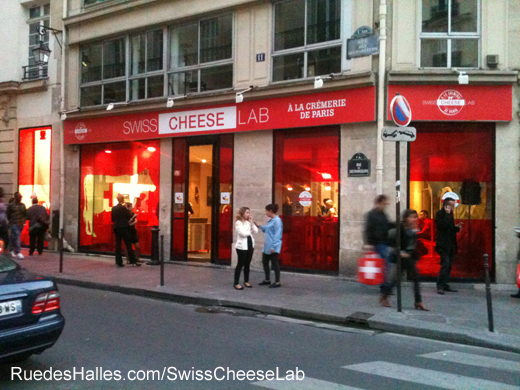 Swiss Cheese Lab Pop Up Store in der 15 rue des Halles